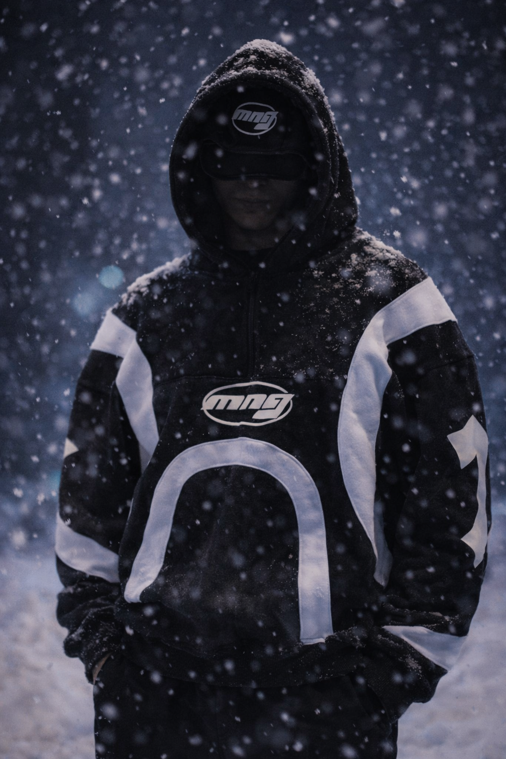 Hoodie with a ski mask