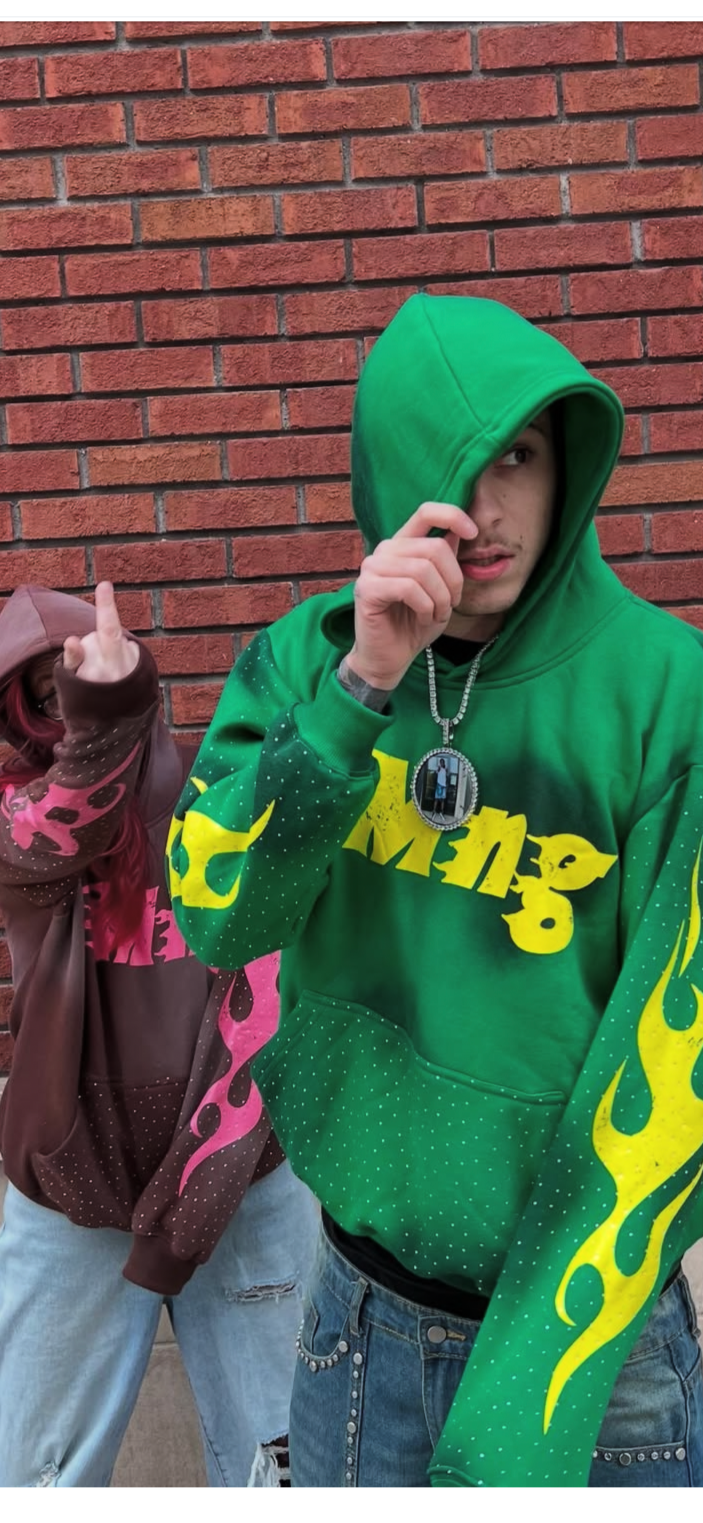 Rhinestone hoodie